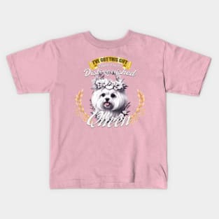 The Distinguished Maltese Queen Kids T-Shirt